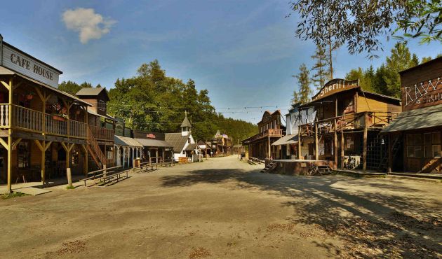 The Western town of Šiklův mlýn